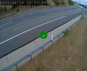 <h2>Caméra autoroutière France - A75, Engayresque, entre Millau et Séverac-le-Chateau, en direction de Montpellier</h2>