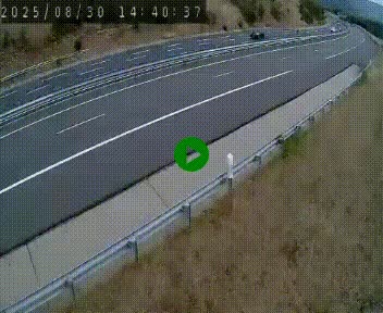 <h2>Caméra autoroute A75 à hauteur de la sortie 42 (Rodez, Laissac, Aire de l'Auvergne) située sur la commune d'Auberoques, près de Sévérac-le-Château</h2>