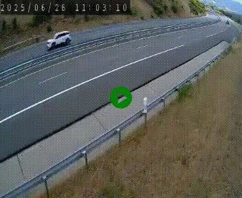 <h2>Caméra autoroutière France - A75, Engayresque, entre Millau et Séverac-le-Chateau, en direction de Montpellier</h2>