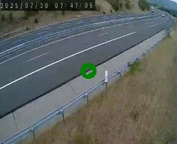 <h2>Caméra autoroutière France - A75, Engayresque, entre Millau et Séverac-le-Chateau, en direction de Montpellier</h2>
