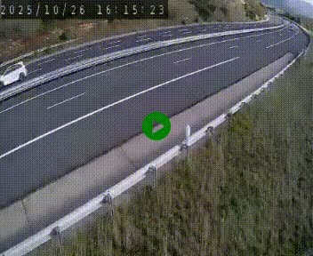 <h2>Caméra autoroutière France - A75, Engayresque, entre Millau et Séverac-le-Chateau, en direction de Montpellier</h2>