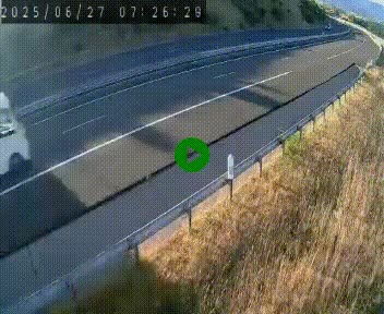 <h2>Caméra autoroutière France - A75, Engayresque, entre Millau et Séverac-le-Chateau, en direction de Montpellier</h2>