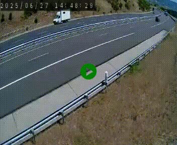 <h2>Caméra autoroutière France - A75, Engayresque, entre Millau et Séverac-le-Chateau, en direction de Montpellier</h2>