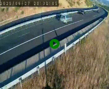 <h2>Caméra autoroutière France - A75, Engayresque, entre Millau et Séverac-le-Chateau, en direction de Montpellier</h2>