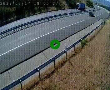 <h2>Caméra autoroutière France - A75, Engayresque, entre Millau et Séverac-le-Chateau, en direction de Montpellier</h2>