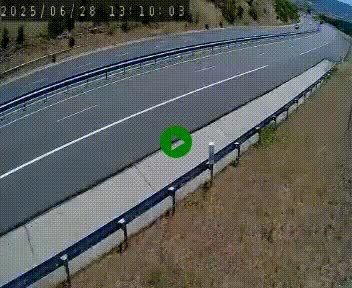 <h2>Caméra autoroutière France - A75, Engayresque, entre Millau et Séverac-le-Chateau, en direction de Montpellier</h2>