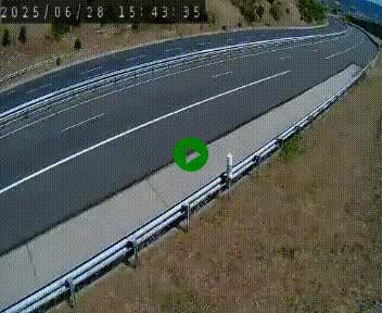 <h2>Caméra autoroutière France - A75, Engayresque, entre Millau et Séverac-le-Chateau, en direction de Montpellier</h2>