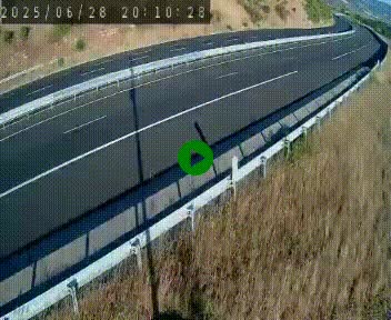 <h2>Caméra autoroutière France - A75, Engayresque, entre Millau et Séverac-le-Chateau, en direction de Montpellier</h2>