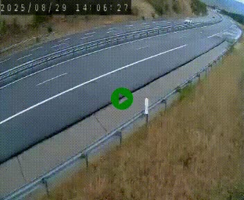 <h2>Caméra autoroute A75 à hauteur de la sortie 42 (Rodez, Laissac, Aire de l'Auvergne) située sur la commune d'Auberoques, près de Sévérac-le-Château</h2>