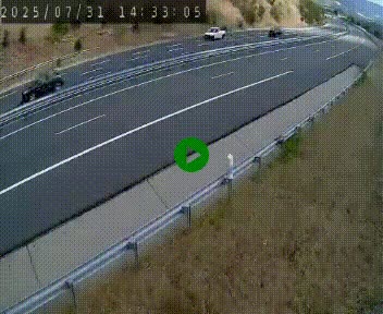 <h2>Caméra autoroutière France - A75, Engayresque, entre Millau et Séverac-le-Chateau, en direction de Montpellier</h2>