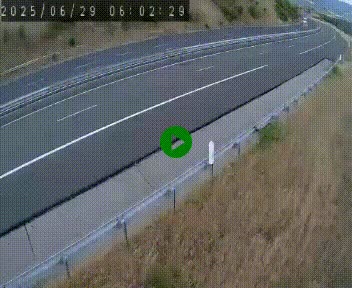 <h2>Caméra autoroutière France - A75, Engayresque, entre Millau et Séverac-le-Chateau, en direction de Montpellier</h2>