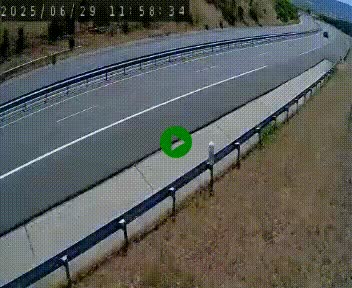 <h2>Caméra autoroutière France - A75, Engayresque, entre Millau et Séverac-le-Chateau, en direction de Montpellier</h2>