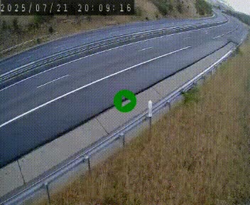 <h2>Caméra autoroutière France - A75, Engayresque, entre Millau et Séverac-le-Chateau, en direction de Montpellier</h2>