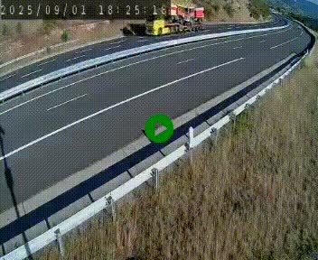 <h2>Caméra autoroute A75 à hauteur de la sortie 42 (Rodez, Laissac, Aire de l'Auvergne) située sur la commune d'Auberoques, près de Sévérac-le-Château</h2>