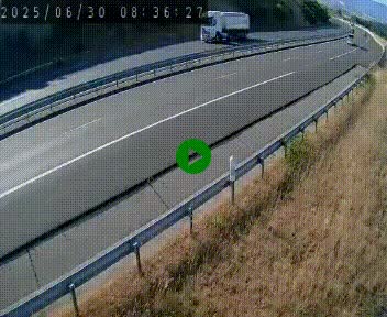 <h2>Caméra autoroutière France - A75, Engayresque, entre Millau et Séverac-le-Chateau, en direction de Montpellier</h2>
