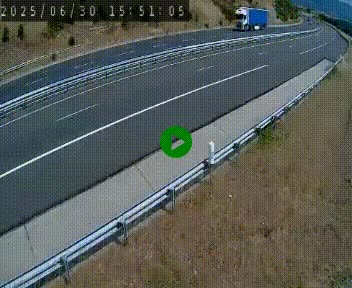 <h2>Caméra autoroutière France - A75, Engayresque, entre Millau et Séverac-le-Chateau, en direction de Montpellier</h2>