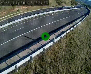 <h2>Caméra autoroute A75 à hauteur de la sortie 42 (Rodez, Laissac, Aire de l'Auvergne) située sur la commune d'Auberoques, près de Sévérac-le-Château</h2>