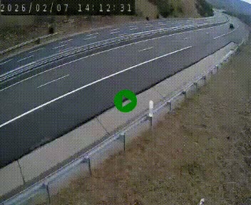 <h2>Caméra autoroutière France - A75, Engayresque, entre Millau et Séverac-le-Chateau, en direction de Montpellier</h2>