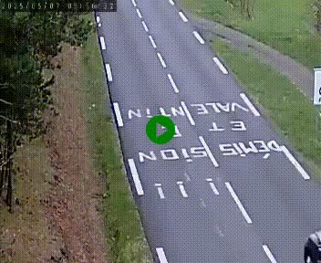 Caméra routière France - N102, au niveau du col de Montmirat à Saint-Etienne-du-Valdonnez à 1039 mètres d'altitude