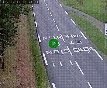 Caméra routière France - N102, au niveau du col de Montmirat à Saint-Etienne-du-Valdonnez à 1039 mètres d'altitude