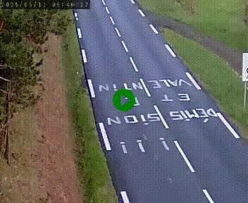 Caméra routière France - N102, au niveau du col de Montmirat à Saint-Etienne-du-Valdonnez à 1039 mètres d'altitude