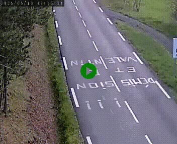 Caméra routière France - N102, au niveau du col de Montmirat à Saint-Etienne-du-Valdonnez à 1039 mètres d'altitude