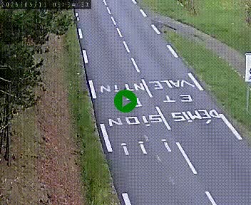 Caméra routière France - N102, au niveau du col de Montmirat à Saint-Etienne-du-Valdonnez à 1039 mètres d'altitude