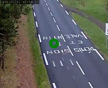 Caméra routière France - N102, au niveau du col de Montmirat à Saint-Etienne-du-Valdonnez à 1039 mètres d'altitude