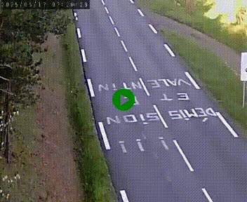 Caméra routière France - N102, au niveau du col de Montmirat à Saint-Etienne-du-Valdonnez à 1039 mètres d'altitude