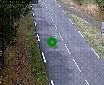 Caméra routière France - N102, au niveau du col de Montmirat à Saint-Etienne-du-Valdonnez à 1039 mètres d'altitude