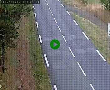 Caméra routière France - N102, au niveau du col de Montmirat à Saint-Etienne-du-Valdonnez à 1039 mètres d'altitude