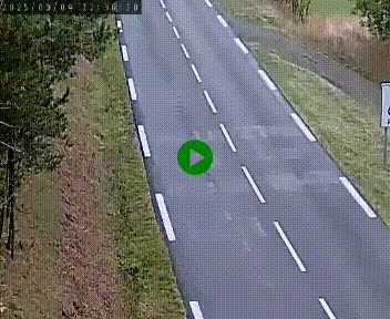 Caméra routière France - N102, au niveau du col de Montmirat à Saint-Etienne-du-Valdonnez à 1039 mètres d'altitude