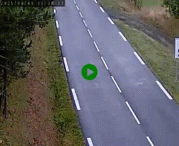 Caméra routière France - N102, au niveau du col de Montmirat à Saint-Etienne-du-Valdonnez à 1039 mètres d'altitude