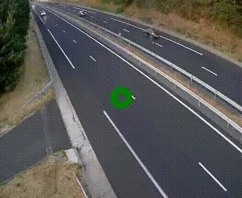 Caméra autoroute A75 à hauteur du col des Issartets en direction de Montpellier