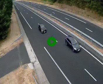 <h2>Caméra autoroute A75 à hauteur du col des Issartets en direction de Montpellier</h2>