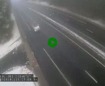 Caméra autoroute A75 à hauteur du col des Issartets en direction de Montpellier