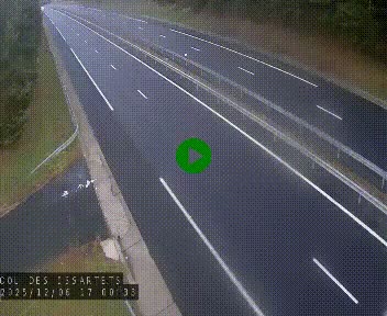 Caméra autoroute A75 à hauteur du col des Issartets en direction de Montpellier