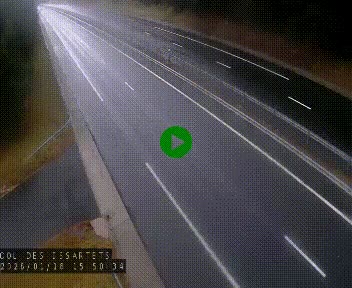 Caméra autoroute A75 à hauteur du col des Issartets en direction de Montpellier
