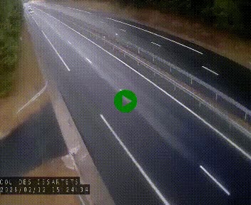 Caméra autoroute A75 à hauteur du col des Issartets en direction de Montpellier