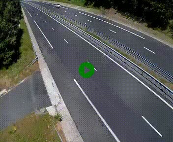 Caméra autoroute A75 à hauteur du col des Issartets en direction de Montpellier