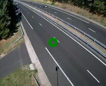 Caméra autoroute A75 à hauteur du col des Issartets en direction de Montpellier