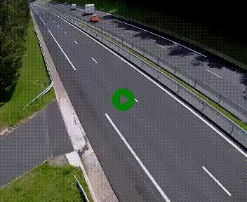 Caméra autoroute A75 à hauteur du col des Issartets en direction de Montpellier