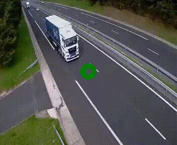 Caméra autoroute A75 à hauteur du col des Issartets en direction de Montpellier