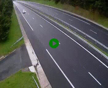 Caméra autoroute A75 à hauteur du col des Issartets en direction de Montpellier