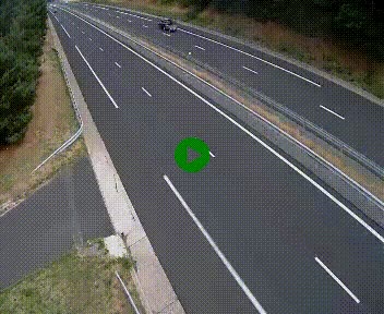 Caméra autoroute A75 à hauteur du col des Issartets en direction de Montpellier