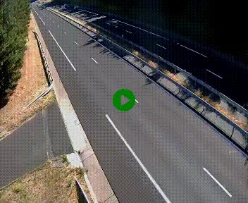 Caméra autoroute A75 à hauteur du col des Issartets en direction de Montpellier