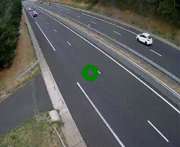 Caméra autoroute A75 à hauteur du col des Issartets en direction de Montpellier