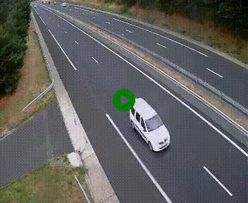 Caméra autoroute A75 à hauteur du col des Issartets en direction de Montpellier