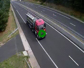 Caméra autoroute A75 à hauteur du col des Issartets en direction de Montpellier