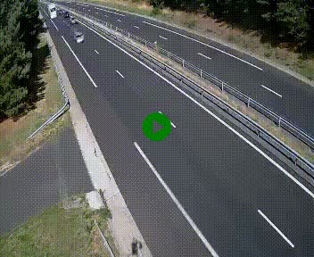 Caméra autoroute A75 à hauteur du col des Issartets en direction de Montpellier
